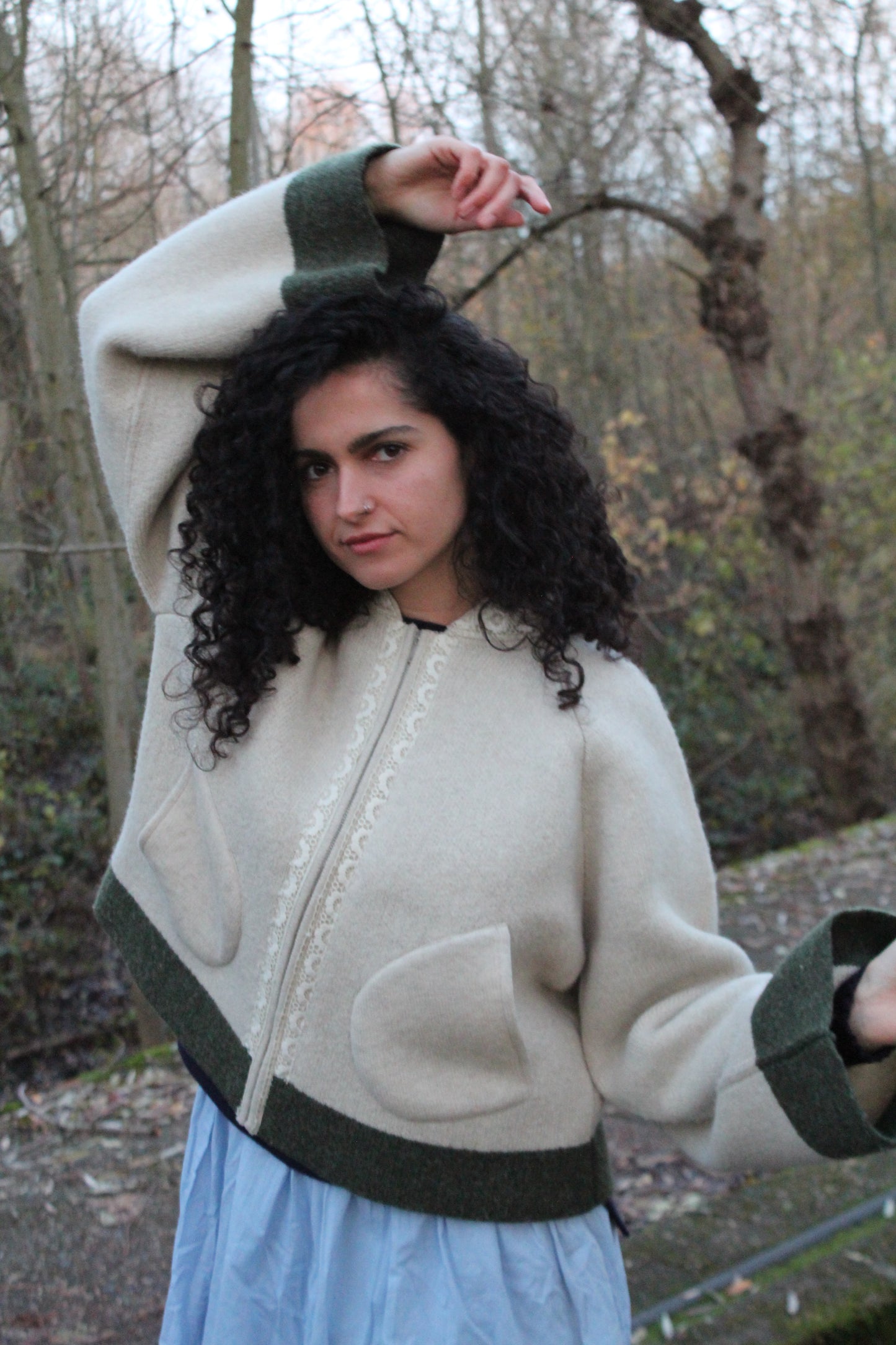 "An Ode to Cotton" Shetland wool jacket
